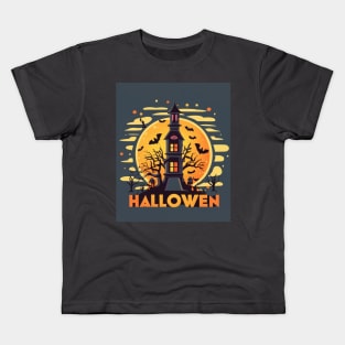 Vintage Halloween Pumpkin 2023. Halloween 2023 Kids T-Shirt